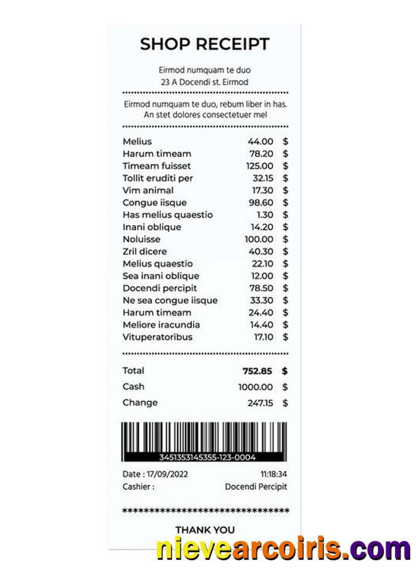 SHOP payment check template